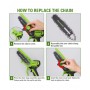 Potatore elettrico a batteria GREENWORKS G48MCS10XK2 - mini motosega a batteria - 3 catene incluse - SPEDIZIONE GRATUITA